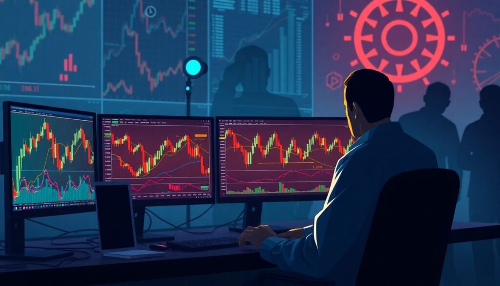 Графический анализ криптовалют: графики свечей и объёмов - иллюстрация