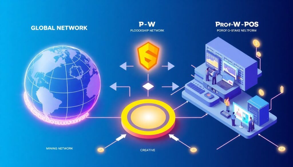 Разбор принципов консенсуса в блокчейнах Proof of Work и Proof of Stake - иллюстрация