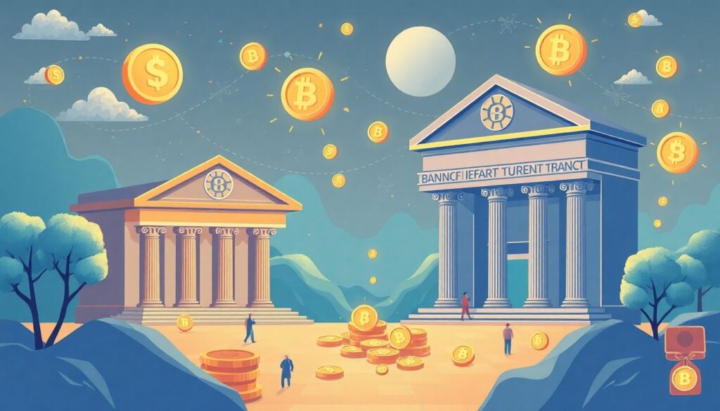 Как криптовалюты влияют на традиционные банковские сервисы - иллюстрация