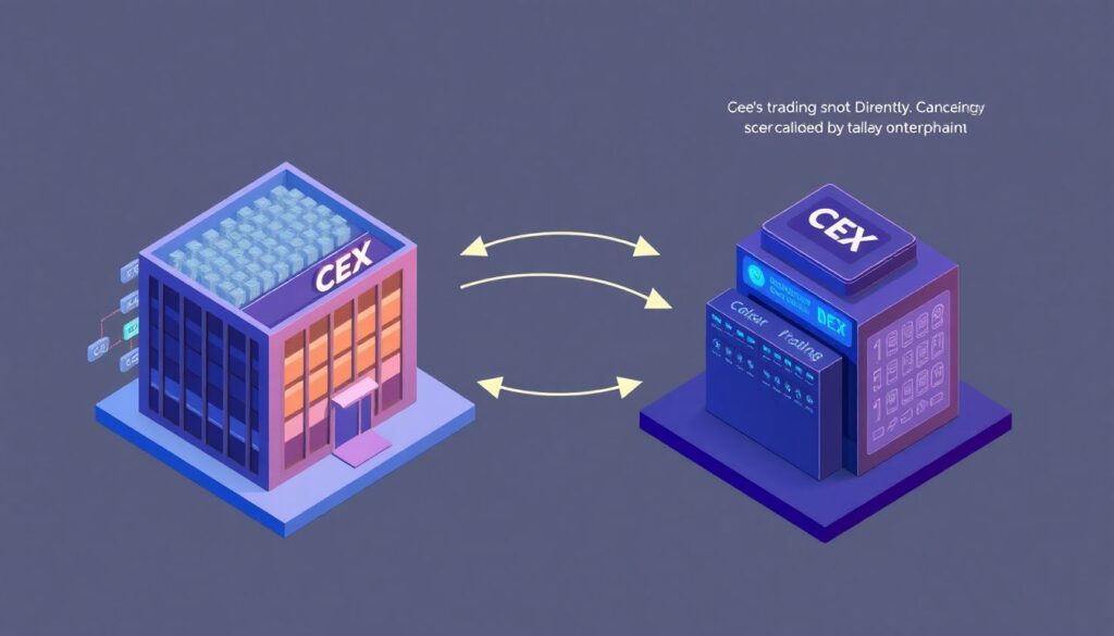 Как работают централизованные и децентрализованные биржи - иллюстрация