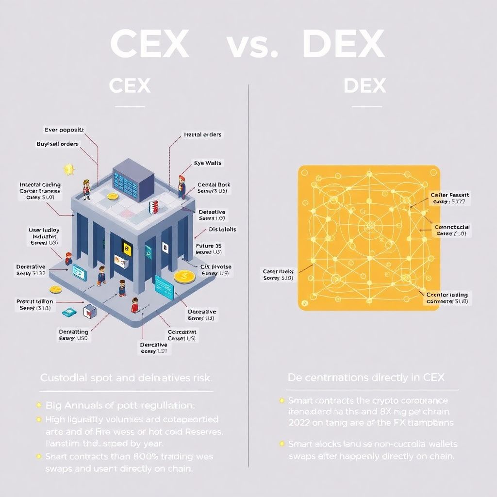 Как работают централизованные и децентрализованные биржи криптовалют