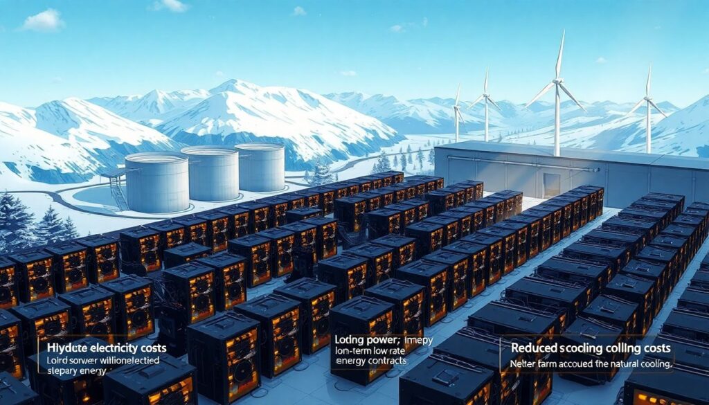 Майнинг в холодных регионах: экономия на энергии и охлаждении - иллюстрация