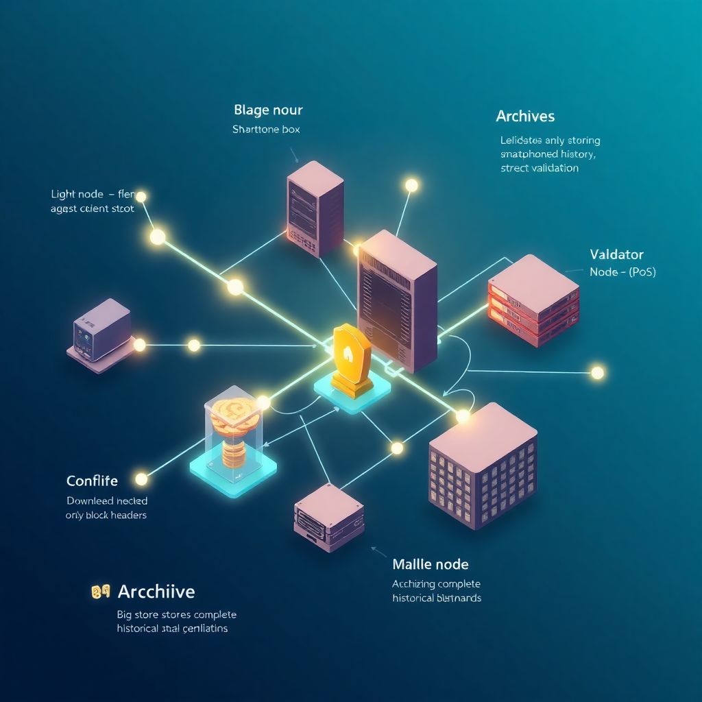 Ноды в сети: как они устроены и какие роли выполняют узлы блокчейна