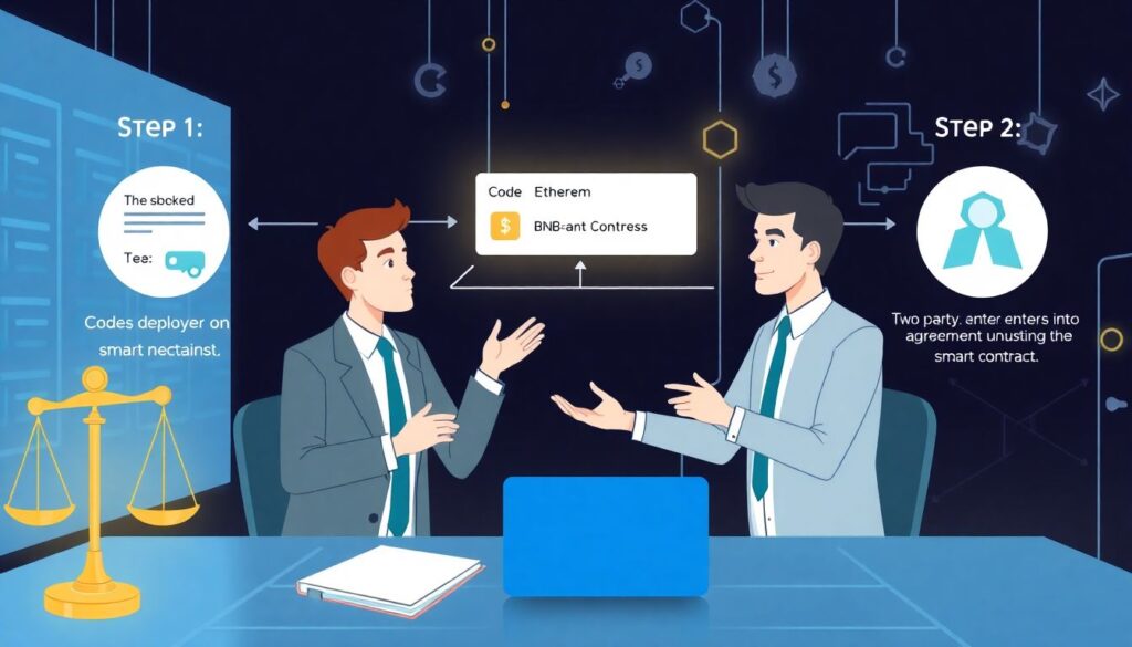 Юридические аспекты смарт-контрактов и их исполнение - иллюстрация