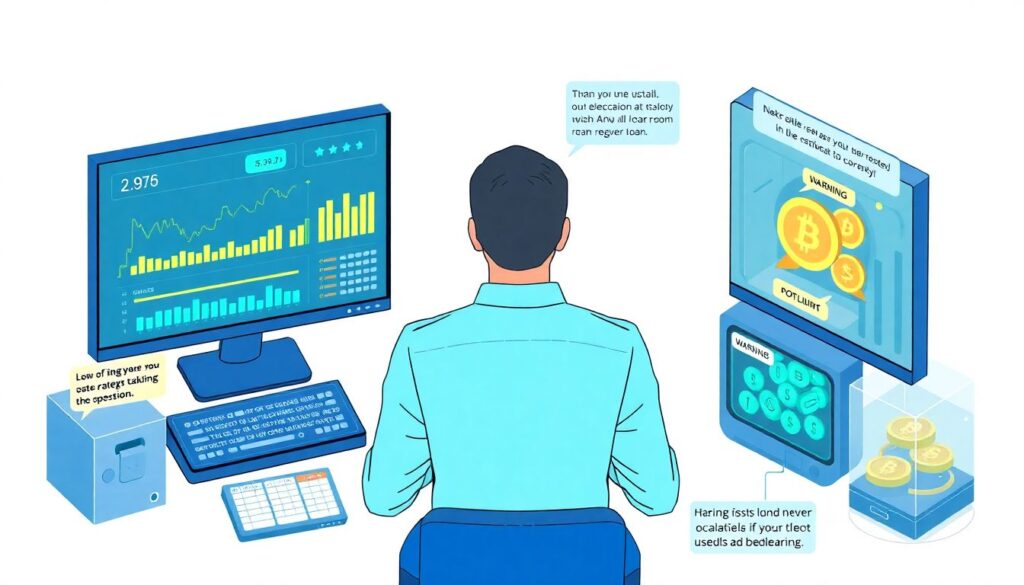 Как выбрать криптокредит и кредитный риск - иллюстрация